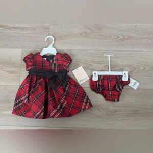 Bonnie Baby Red Plaid Dress with Bow ❤️🖤
*NEW WITH TAGS 🏷️